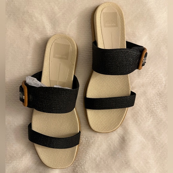 NWOT Dolce Vita Genzel Slide Sandal Black 8.5 - Picture 3 of 5